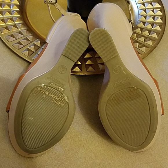 Nude high heel wedges - Picture 6 of 8